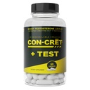 CON-CRET + Test, Creatine HCl Capsules with Fenugreek Extract, Boost Testosterone Levels, 60 Count