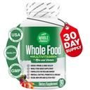 Multivitamina entera de alimentos para hombres y mujeres completa vitaminas de superalimentos diarios más minerales enzimas digestivas, probióticos y omegas. Vitamina Multicon base vegetal, no GMO (1)