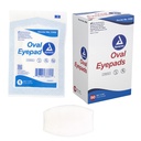 Dynarex Sterile Oval Eye Pads - Individually Wrapped Cotton Patches with Mesh Covering - Single Use, Comfortable, Absorbent Sterile Pads for Eyes - 2.63x1.63", 1 Box of 50 | 2.63 x 1.63 in, Polyester Blend, Single Use Medical Patch, Post Surgery Care, Dust And Moisture Barrier, Model 3360