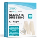 MedVance Calcium Alginate Dressing 12" Rope, Sterile & Waterproof Box of 10