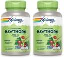 SOLARAY Hawthorn Berry Capsules 1050 mg – Soothing Herbal Support – Vegan, Non-GMO, 180 VegCaps, 90 Servings (Pack of 2)