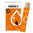 Omega-3 for Cats, Lickable Skin & Coat Supplement with EPA + DHA, 30 Tubes