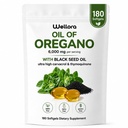 Oil of Oregano with Black Seed Oil, Occurring Carvacrol & Thymoquinone, Supports Digestive Comfort, Immune Health & Antioxidant Support, Non-GMO, Gluten-Free, 180 Softgels