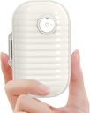 Organizador de píldoras de viaje, 7 días Caja de píldoras portátiles, caja pequeña para el bolsillo Medicina portátil Vitamin Container (Pearl White,1 Pack)