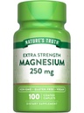 La verdad de la naturaleza Magnesio Suplemento TEN 250 mg ANTE 100 cápsulas ANTE Vegan, No GMO &amp; Gluten Gratis