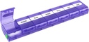 EZY DOSE Caja semanal de píldoras (7 días), Planificador de Medicina, Caja de Organizador de Vitaminas, Compartimientos de bloqueo de X-Large para la medicina de prescripción segura y prevenir la espiración accidental, color mayo Vary
