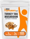 BulkSupplements.com Turquía Tail Mushroom Extract Powder - Coriolus Versicolor Extract, Mushroom Supplement - Vegan & Gluten Free, 1g per Serving, 1kg (2,2 libras) (Pack of 1)