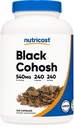Nutricost Black Cohosh 540mg, 240 cápsulas - No GMO, Gluten Free