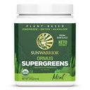 Ecológico Greens Complejo de Superalimentación de Polvos Super Verdes Orgánicas Polvo de Jugo crudo con Probióticos Moringa Hoja &amp; Minerales Electrolíticos ANTE Vegan No Añadido Sugar (Mint, 45 Servings)