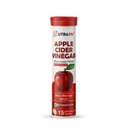 Apple Cider Vinegar Effervescent Tablets 750mg ACV | Apple Flavour | Dietary Supplement | 15 Tablets