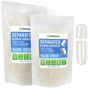 XPRS Nutra cápsulas separadas Tamaño 000-1000 Contar cápsulas de gelatina vacías claras Separadas en bolsas - Premium Clear Empty 000 pastillas para relleno de suplementos DIY