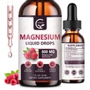 (2 Pack) Magnesium Glycinate Liquid Drops TENIDO 1000mg Liquid Magnesium Complex with D3, L-Thea & GABA for Energy, Sleep, Nerve and Heart Health, High Absorption, Raspberry Flavor