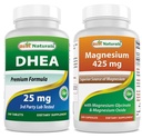 Mejores Naturales DHEA 100 mg &amp; Magnesium Glycinate 425 mg