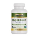 Mushroom de laboratorio de la naturaleza 7 Blend orgánico - Beneficios El sistema inmunitario, función celular y resistencia - 90 cápsulas (45 servidos)