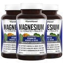 FarmHaven Magnesium Glycinate &amp; Malate Complex w/ Vitamin D3, 100% Chelated for Max Absorption, Vegan – Bone Health, Nerves, Muscles, 360 Capsules, 180 Days