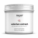 Valerian Root 4:1 Extract Capsules 750mg – Optimized Active Purity – 4x Concentration Valerian Root Extract Supplement - Gluten Free, Non-GMO – Promotes relaxation - 120 Capsules