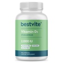 BestVITE Vitamina D 2000 UI (240 cápsulas) - No Stearates - No GMO - Gluten Gratis