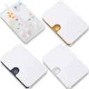 Patelai 3 piezas Organizador de píldoras 6 Compartimientos Funda de pill portátil para pólvora de bolsillo pequeño tipo de drenaje Caja de medicina Contenedor de vitaminas con manguera de bloqueo para aceite de hígado de bacalao 3 colores