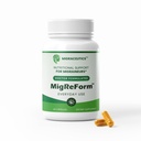 MigReForm Bottle of 60 - Doctor Formulated Migraine Relief Supplements - Natural Migraine Relief Support with Magnesium, Vitamin B2 & CoQ10 - Suplemento Migraine para Mujeres Hombres - Migraña Vitaminas