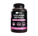 PURE Original INGREDIENTES Péptidos de colágeno (365 cápsulas) No hay magnesio ni artillería de arroz, siempre puro, lab Verificado
