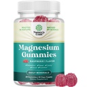Extra Strength Calm Magnesium Gummies for Adults - Relajando Magnesium Citrate Gummies with Elemental Mag - Sleep Aid Soft Chews Raspberry Flavored - Body & Mind Relaxation - 60 Condes