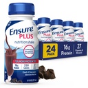 Asegurar más Nutrición de Chocolate oscuro Afeitar Reemplazo de Comida Silencioso Listo para Beber TEN 16g Proteína y 27 Vitaminas y Minerales TENIDO 8 fl oz - 24 Pack