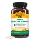 Country Life Chewable Papaya Enzymes for Digestion Support - Natural Pineapple & Papaya Flavor, Assists with Nutrient Absorption, Contains Papain " Protease - 200 y 500 Wafers Available