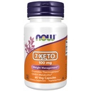 AHORA Suplementos de alimentos, 7-Keto (DHEA Acetate-7-uno) 100 mg, Gestión de Peso*, 60 cápsulas de Veg