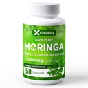 Moringa Capsules soportar 150 cápsulas sometidas Moringa Oleifera sometida 10,000mg sometida 100% Pura &amp; Natural eterna No-GMO y Gluten Suplemento gratuito TEN Completa Superalimentos Verdes Silencio Moringa Extract Powder