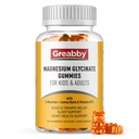 Magnesium Glycinate Gummies for Kids &amp; Adults - Magnesium Glycinate 300mg Chewable Supplement - Promotes Sleep, Muscle, Relaxation (60Count)