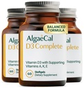 ALGAECAL D3 Complete - Enhanced Immune Support & Bone Health with D3 K2, A, & E - Whole Body Wellness & Bone Strength, 60 softgels (3 Packs)
