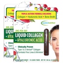 Nutrición aplicada Collagen líquido + ácido hialurónico - 10 tubos líquidos, paquete de 2 - Restauración de uñas de piel - sabor de baya mixta - 20 piezas