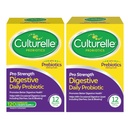 Culturalle Pro Strength Daily Probiotic, Digestive Capsules, Naturally Sourced Probiotic Strain Provento para apoyar Digestive & Immune Health, Gluten & Soy Free, 4 Month Supply, 60 Cuenta (Pack of 2)
