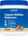 Nutricost Organic Shiitake Mushroom Powder 8oz - 100% orgánico certificado, sin gluten, no GMO