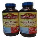 Nature Made Triple Omega 3 6 9 - Fish, Flaxseed, Safflower & Olive Oils - 2 Botellas, 180 Softgels Cada uno