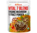 Ellie's Best 7 Mushroom Powder Extract Organic Blend - Reishi, Lion's Mane, Chaga, Turquía Tail, Cordyceps, Maitake & Shiitake - Double Extracted - Pure No Fillers - 8oz / 228 1g Servings...