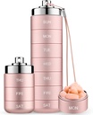 Mossime Metal Travel Pill Organizer, Portable 7 Day Vitamin Organizer Stackable, Waterproof 1 Times A Day Pill Box, Gran Contenedor de Pill, Daily Medicine Organizer for Vitamin, Fish Oil, Supplement