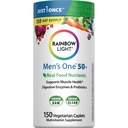 Multivitamina de luz arco iris para hombres 50+, Vitamina C, D &amp; Zinc, Probióticos, Hombres Uno 50+ Multivitamínico proporciona soporte de inmunodeficiencia alta, no GMO, vegetariano, 150 Tabletas