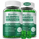 Sugar Free Chlorophyll Gummies - with Unfiltered ACV & Vitamin C、B12 - Energy Boost, Immune & Digestion Support, Natural Deodorant, Skin Care - Vegan, Non-GMO - 120 Gummies