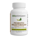 BiOptimizers Probiotic Breakthrough – Lactobacillus Plantarum OM Probiotics & Prebiotics Health Supplement for Gut, Digestive & Immune Support Probiotics for Women Men Elderly – 60 Vegan Capsules