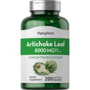 Piping Rock Artichoke Extracto Capsules 8000mg Silencio 200 Pills Silencio No GMO &amp; Gluten Suplemento Gratis