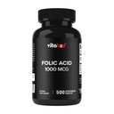 Ácido fólico 1 mg (1000 mcg) (Vitamin B9) - 500 Tabletas vegetarianas - una vitamina prenatal y postnatal esencial