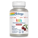 SOLARAY Niños Vitaminas &amp; Minerales Completa multivitamínico para niños Gran sabor de cereza Negro (076280047974) (60 Chews, 30 Serv)