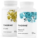 THORNE - Immune Support Combo - Vitamin D3 & Vitamin C Blend for Healthy Immune Function - 30 to 90 Servings