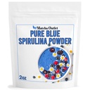 Blue Spirulina Powder Pure from Blue Green Algae Great for Smoothies Baking Vegan Natural Food Coloring Phycocyanin 2 oz 57g Up to 70 Servings
