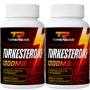 Testosterone Booster, Turkesterone Supplement 1300mg Ultra High Strength (Ajuga Turkestanica Extract Std. to 20% Testosterone), for Athletic Performance & Muscle Mass, 240 Capsules