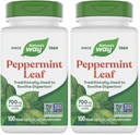 Camino de la Naturaleza Premium Hoja de menta de hierbas, Tradicional de calma digestiva y soporte de incomodidad*, 700 mg por ser, 100 cápsulas (Pack of 2)