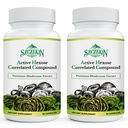 Hexose activo Correlated Compound 1500 mg Suplemento, Natural 8 Mushroom Extract Supplement, Immune System, Liver Function, Natural Killer and T Cells Activity, 180 Veggie Capsules