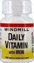 Molino de viento Vitamina diaria con hierro y betacaroteno