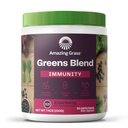 Increíble Grass Greens Blend Superfood for Immune Support: Super Greens Powder Smoothie Mix with Organic Spirulina, Chlorella, Beet Root Powder, Digestive Enzymes & Probiotics, Elderberry, 30 Servings